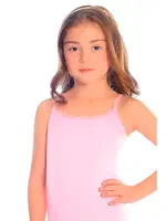 Kız Çocuk Atlet Ribana Ince Askılı Renkli  ÖTS 8020 - 6 ADET Pembe farklı açı